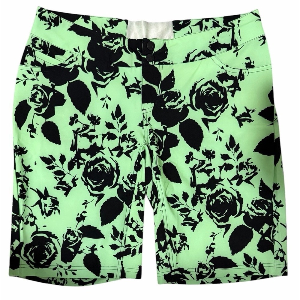 Shebeest Skinny Americano Cycling Short Marirose Menthe Women's Size Large